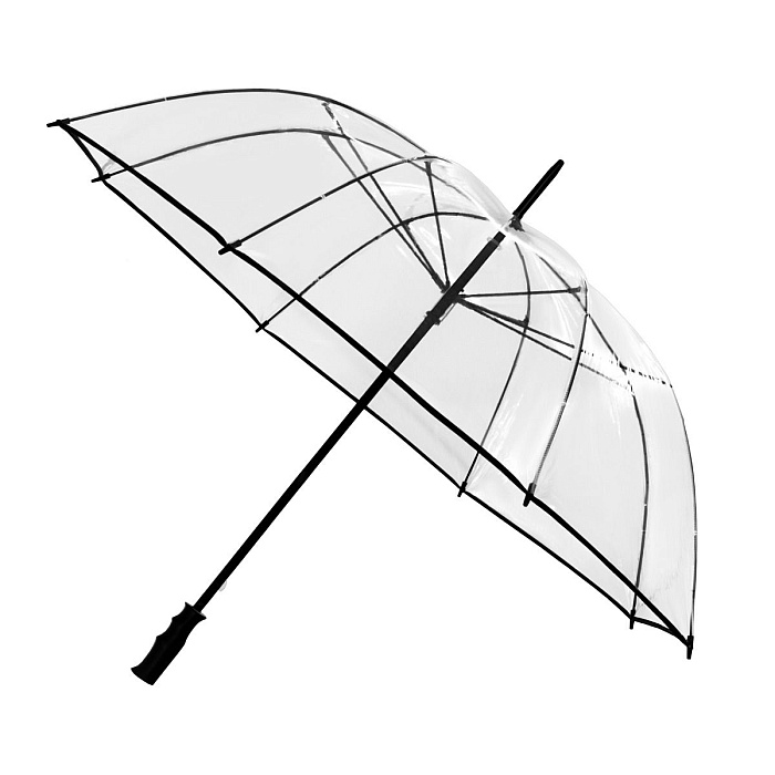 Dámský holový průhledný deštník Clear Classic