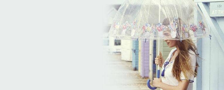 Průhledné deštníky