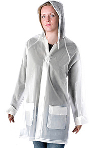 RAIN klasická pláštěnka transparentní