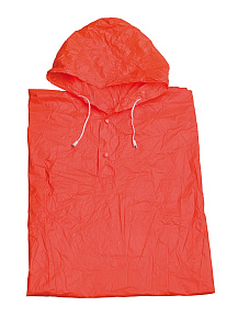 Poncho pláštěnka z pevného PVC oranžová