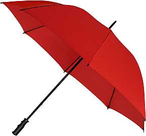 Dámský golfový větruodolný deštník MONSUN červený