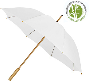 Bamboo ECO holový bambusový deštník bílý