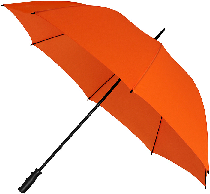 Dámský golfový větruodolný deštník MONSUN oranžový