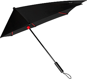 STORMaxi® aerodynamický větruodolný deštník černo-červený