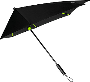 STORMaxi® aerodynamický větruodolný deštník černo-limetkový