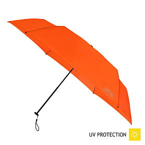 Skládací lehký deštník SUMMER s UPF ochranou 50+ oranžový