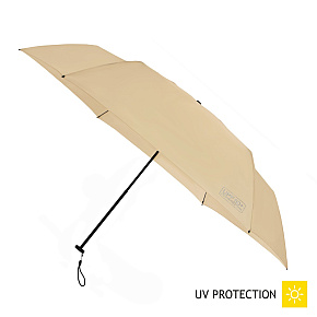 Skládací lehký deštník SUMMER s UPF ochranou 50+ světle béžový