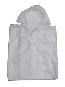 Poncho pláštěnka z pevného PVC transparent