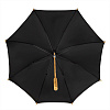 Bamboo ECO holový bambusový deštník, černý
