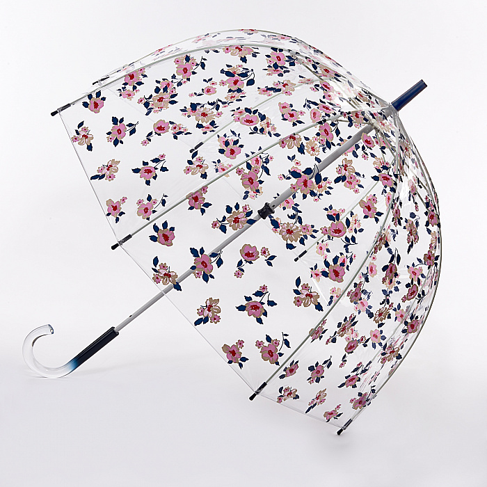 Cath Kidston dámský průhledný deštník  Birdcage 2 Dusk Floral L546