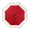 Dámský SKLÁDACÍ PRŮHLEDNÝ deštník SOFIA červený