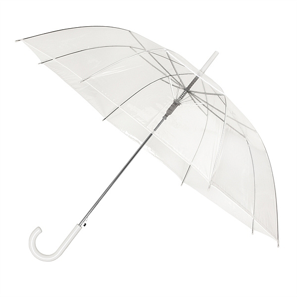Dámský průhledný holový deštník CLEAR čirý