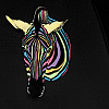 Dámský holový deštník měnící barvu ZEBRA COLORMAGIC
