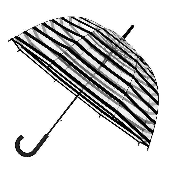 Dámský holový průhledný deštník PROUŽKY