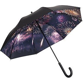 FARE dámský holový deštník s potiskem NATURE MAX FIREWORKS 1193