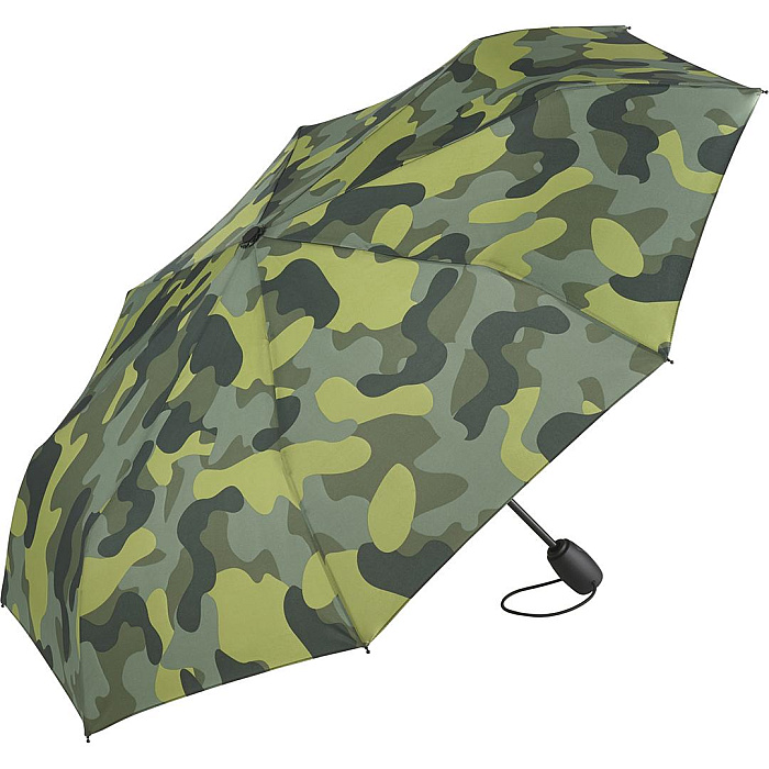 FARE skládací deštník open&close ALVIN CAMOUFLAGE zelený 5468