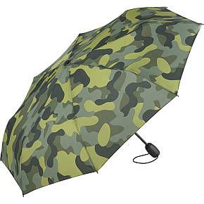 FARE skládací deštník open&close ALVIN CAMOUFLAGE zelený 5468
