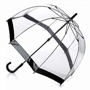 Fulton dámský průhledný deštník Birdcage 1 BLACK L041