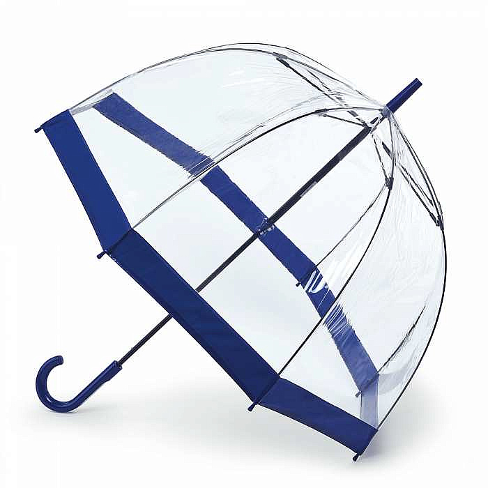 Fulton dámský průhledný deštník Birdcage 1 NAVY L041
