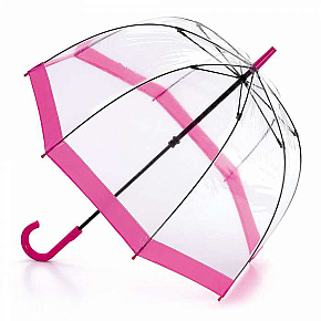 Fulton dámský průhledný deštník Birdcage 1 PINK L041