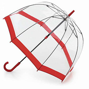 Fulton dámský průhledný deštník Birdcage 1 RED L041