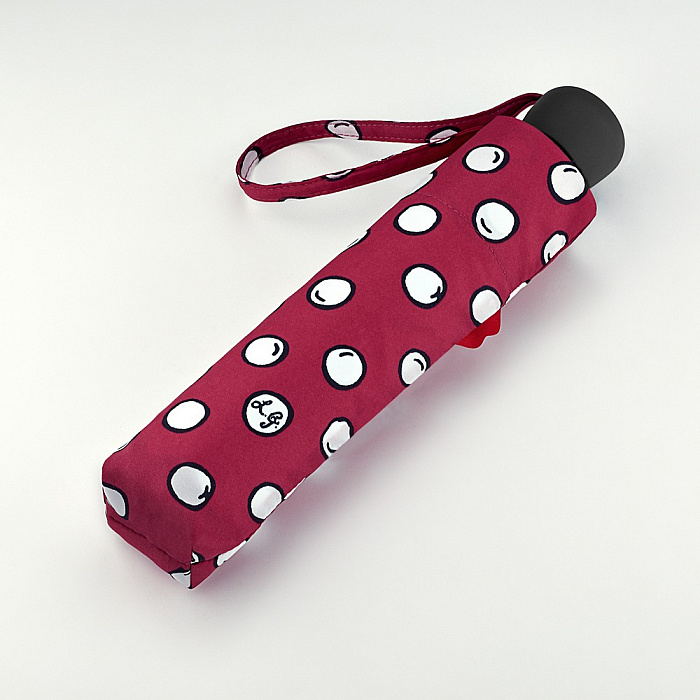 Lulu Guinness dámský skládací deštník Minilite 2 POLKA PEARLS L869