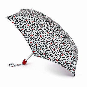 Lulu Guinness dámský skládací deštník Tiny 2 CUT OUT HEARTS L717