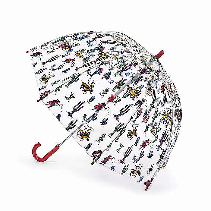 Cath Kidston dětský průhledný deštník Funbrella 2 DESERT COWBOY C723 