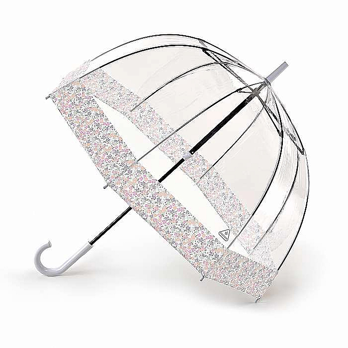 Fulton dámský průhledný deštník Birdcage 2 WEDDING FLORAL BORDER L042