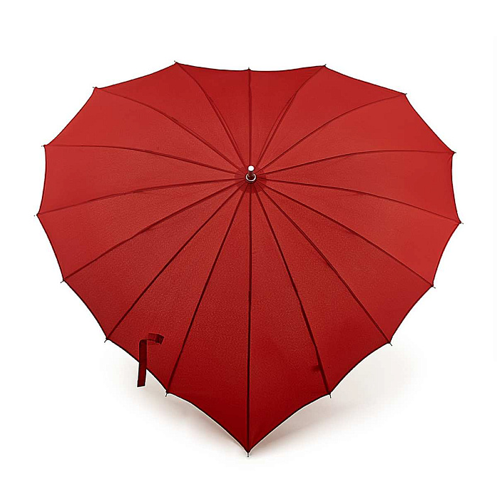 Fulton dámský holový deštník Heart 1 RED L909