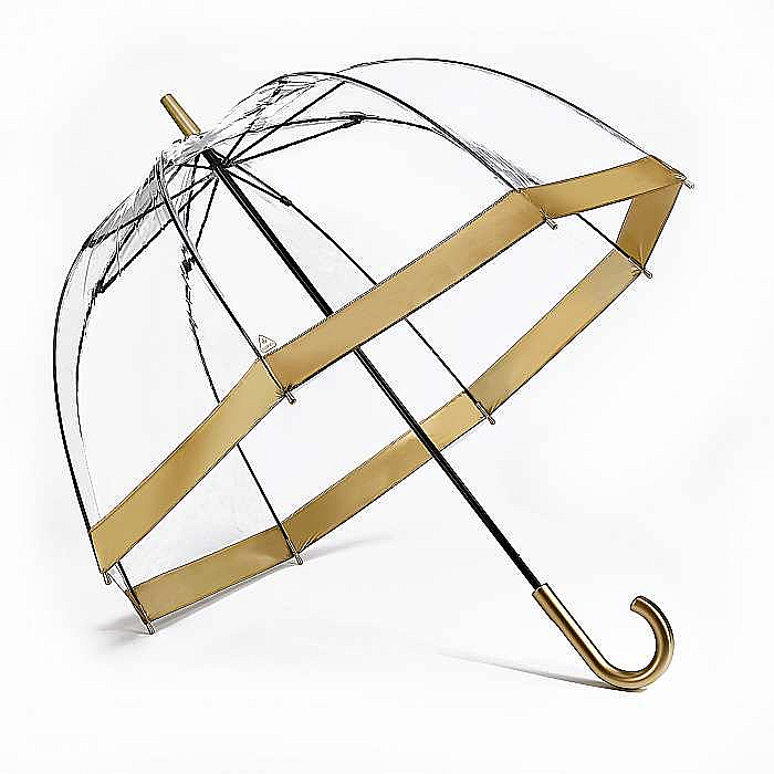 Fulton dámský průhledný deštník Birdcage 1 GOLD L041
