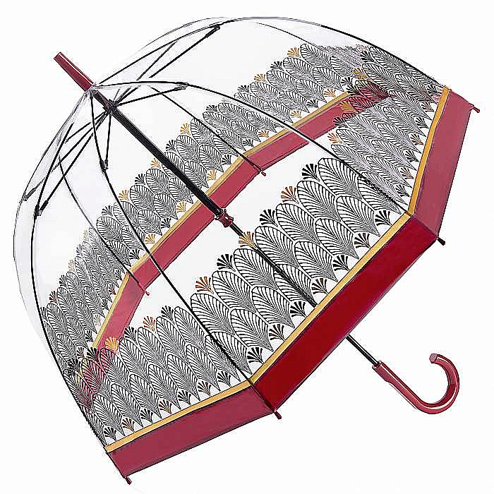 Fulton dámský průhledný deštník Birdcage 2 ART DECO L042