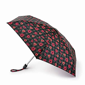 Fulton dámský skládací deštník Tiny 2 HOUNDSTOOTH POPPY L501