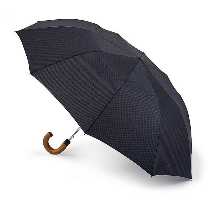 Fulton pánský skládací deštník Dalston 2 NAVY GINGHAM G857