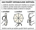 Pánský skládací deštník RIPON ECO černý
