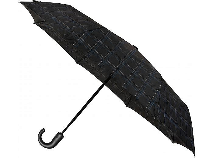 Pánský skládací deštník CARDIGAN modro-šedé kostky