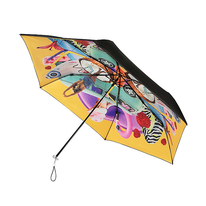 Skládací deštník / slunečník SUMMER s ochranou UPF50+ žlutý