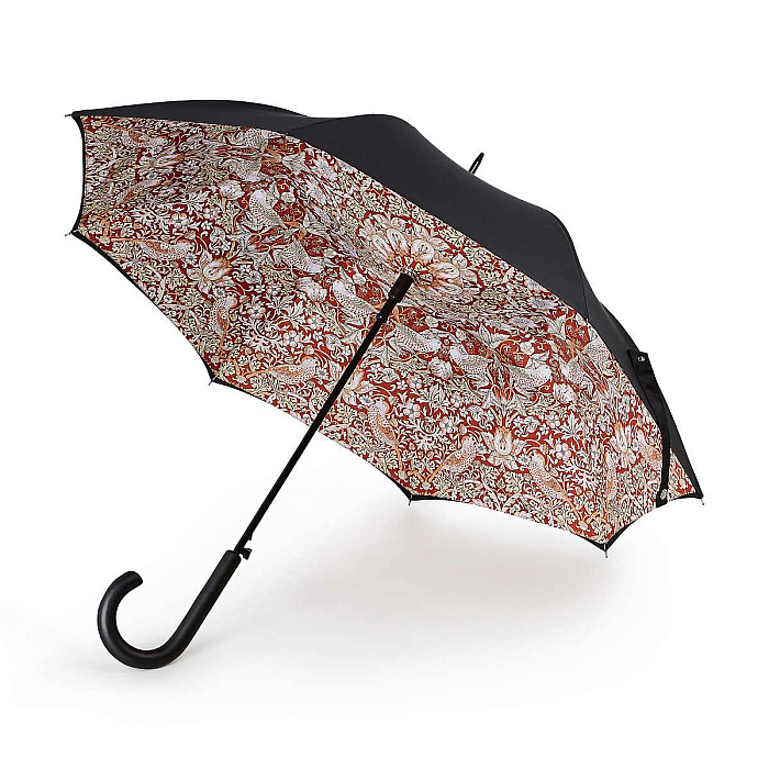 W. Morris holový deštník Bloomsbury 2 STRAWBERRY THIEF INDIAN RED L856