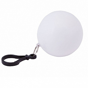 BALERÍNA KIDS dětská pláštěnka v přívěsku s karabinou bílá