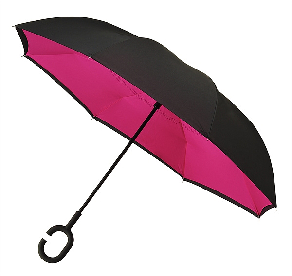 LIBERTY obrácený holový deštník růžový