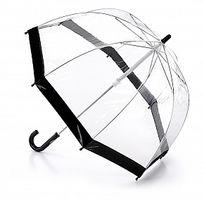 Fulton dětský průhledný holový deštník Funbrella 2 BLACK C603
