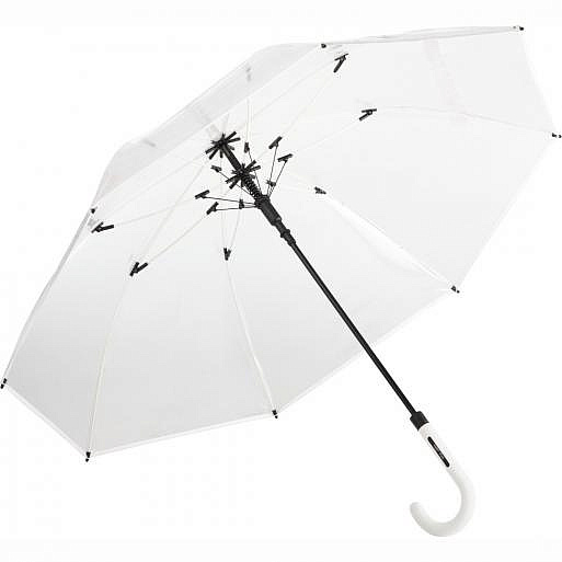 Dámský průhledný holový deštník COMTESSA bílý 7112