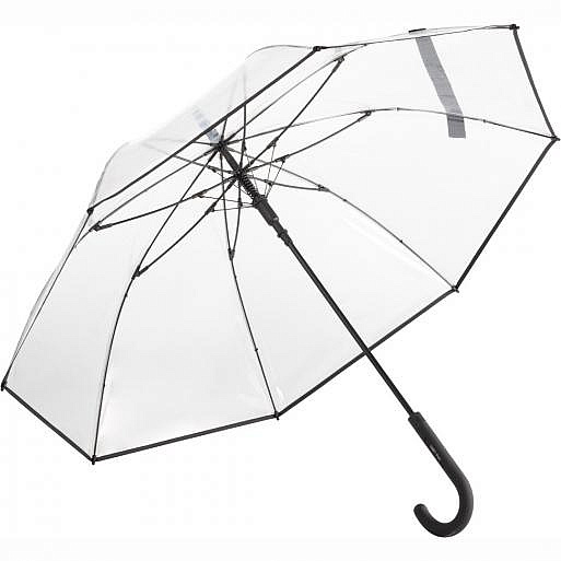 Dámský průhledný holový deštník COMTESSA černý 7112
