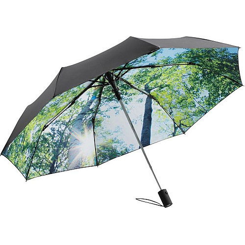 FARE dámský skládací deštník s potiskem NATURE  bříza - 5593