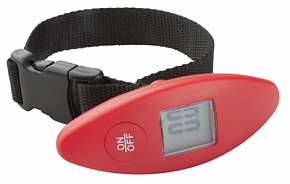 Digitální váha na zavazadla červená