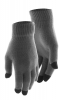 RUKAVICE na dotykový displej 5 dotykových prstů - ŠEDÉ