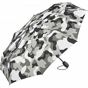 FARE skládací deštník open&close ALVIN CAMOUFLAGE šedý 5468