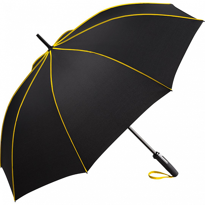 FARE SEAM golfový deštník, černo-žlutý 4399