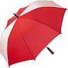 FARE SHINE golfový deštník s reflexními panely ČERVENÝ