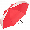 FARE SHINE MINI skládací deštník s reflexními panely ČERVENÝ
